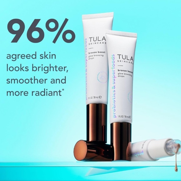 $12❤️‍🔥 LAST 1! Tula Bronze Boost Glow Bronzing Drops 2PK ☀️ NEW - Picture 4 of 11